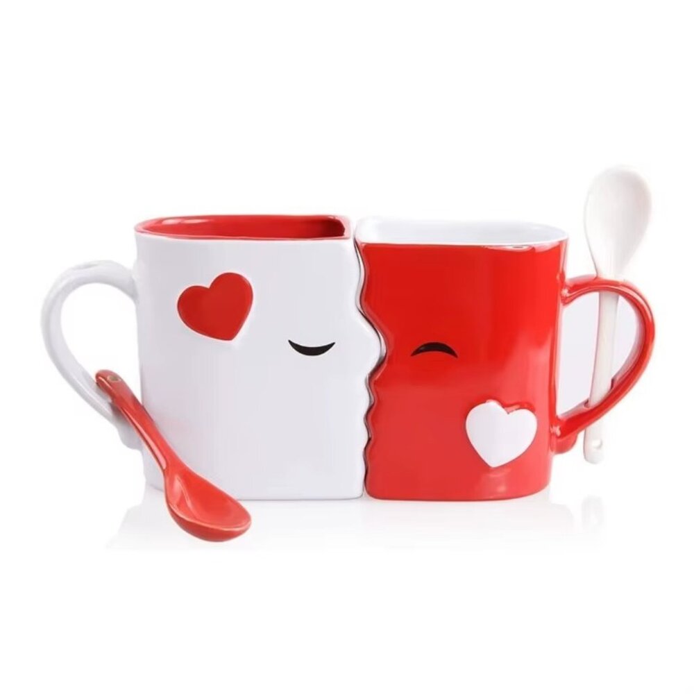 Kissing Coffee Mugs Gift Set with Gift Box(1 Set)